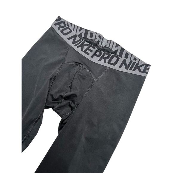 Nike Pro Tights Mens size medium black Dri Fit Training Compression Pants Base - Picture 2 of 8